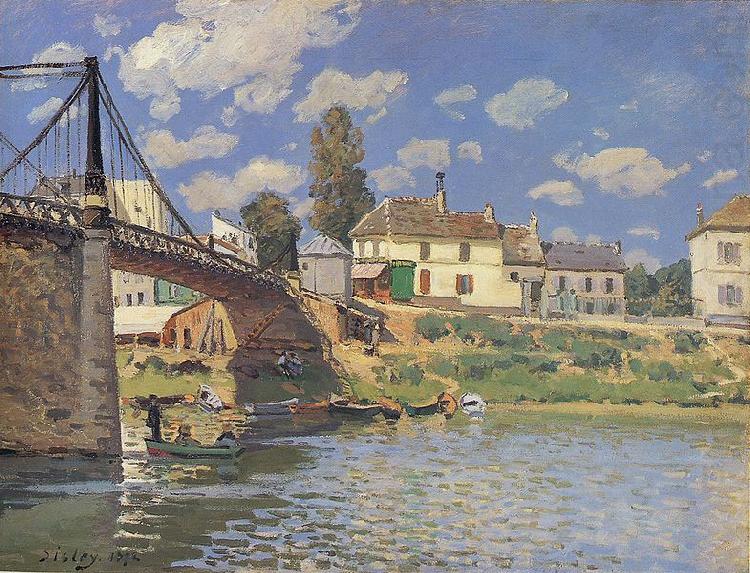 Alfred Sisley Bridge at Villeneuve la Garenne 1872 china oil painting image
